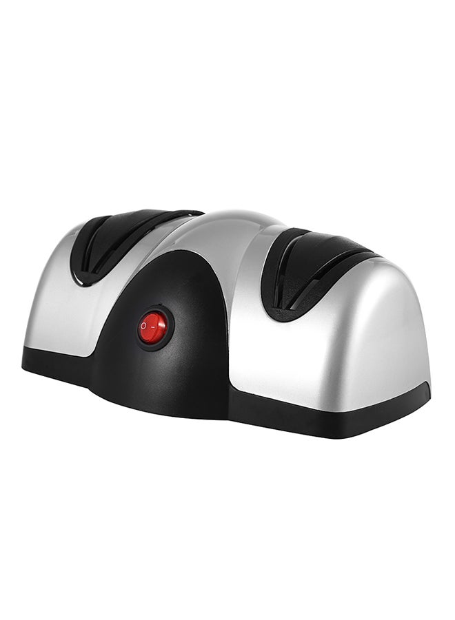 Electric Fast Grindstone Knife Sharpener Silver/Black - Image 1